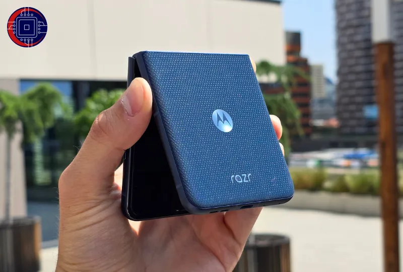 Como funciona a nova dobradiça de titânio do Motorola Razr 60?